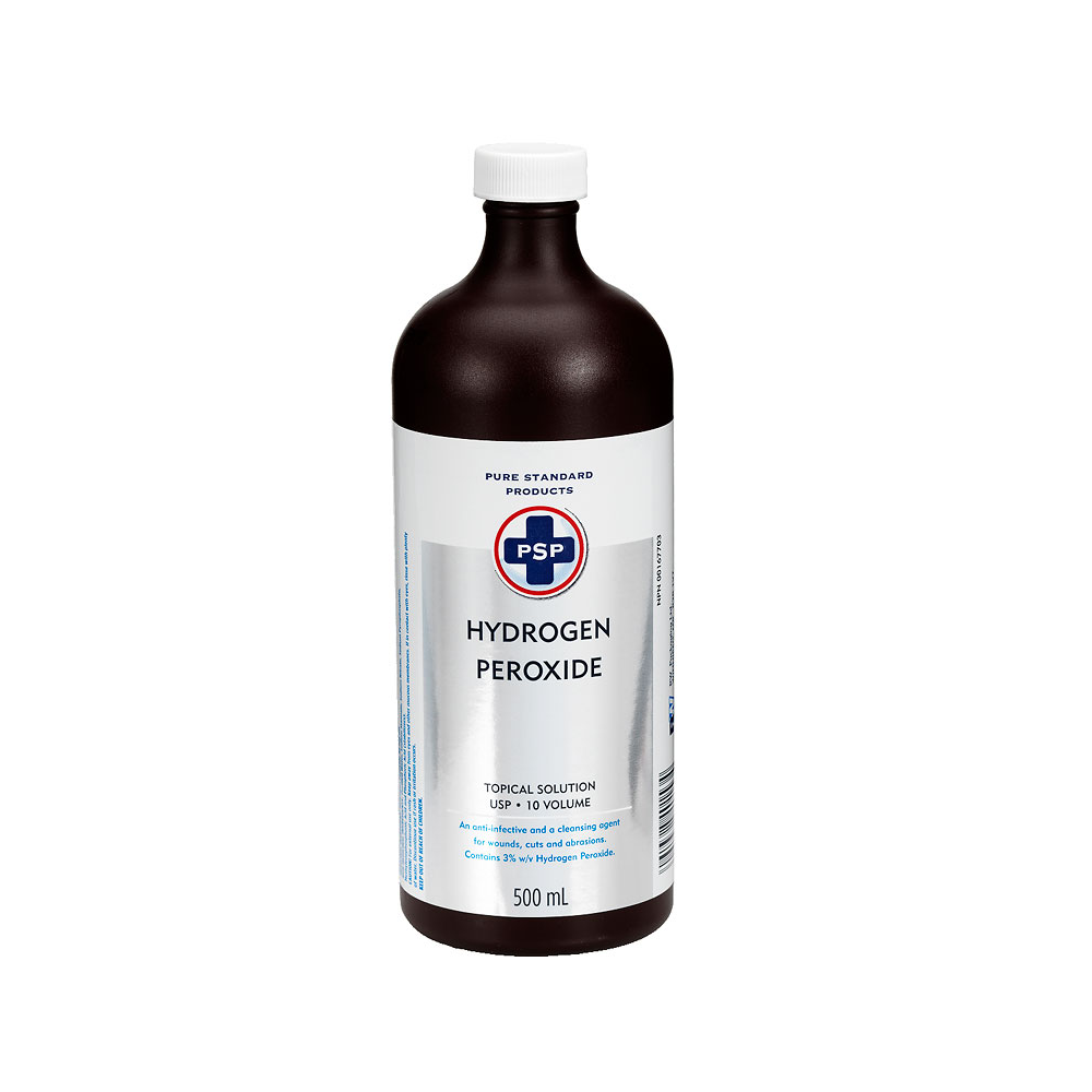 Peroxyde d'hydrogène 3 % de solution antiseptique topique USP, 2 bouteilles  - Solution de stérilisation à l'hydrogène à 3 % 