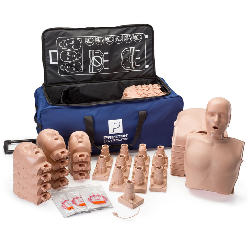 Prestan Professional Adult Ultralite Manikin Diversity kit with CPR feedback 12-Pack